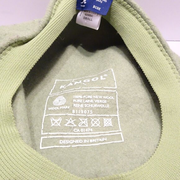 Authentic Mens KANGOL 504 100% Wool 0258BC Cap Size SMALL Light Green Driving - Picture 5 of 6